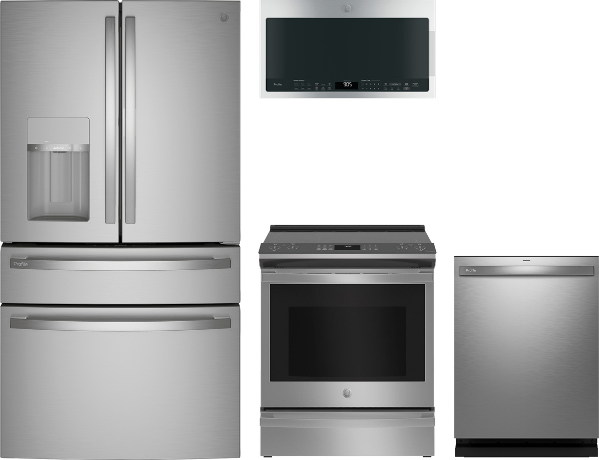 GE Profile™ 4 Piece Stainless Steel Kitchen Package | Town N 