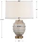 Uttermost® Acosta Antiqued Brass/White Table Lamp-2