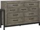 Signature Design by Ashley® Brennagan 5-Piece Gray King Storage Panel Bed Set-2