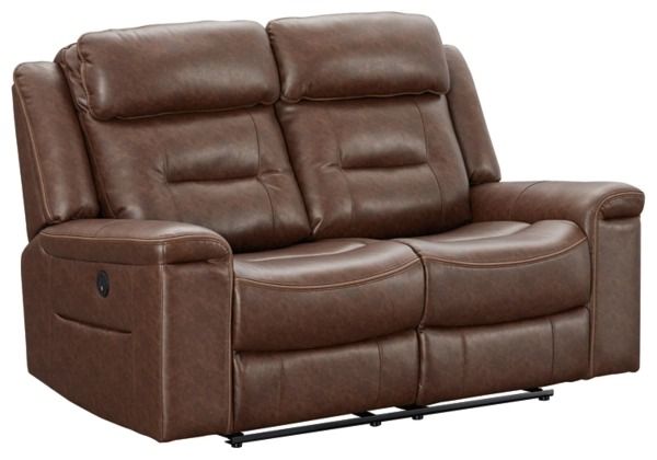 Signature Design by Ashley® McAdoo Caramel Power Reclining Loveseat-0