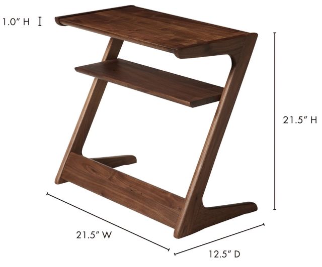 Moe's Home Collection Sakai Brown Accent Table-3