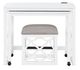 Homelegance® Salina 3-Piece White Pack Desks with Stool Set-3