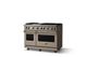 Viking® 5 Series 48" Nantucket Pro Style Gas (LP) Range with Brushed Brass Trim-2