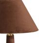 TOV Furniture Graham Chocolate Brown Velvet Floor Lamp-5