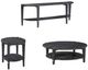 Bassett Mirror Whitefield Black End Table-4