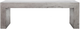 Moe's Home Collection Lazarus Dark Grey Concrete Outdoor Bench-0