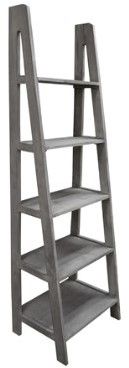 American Wholesale Furniture WLAD Granite Ladder Bookcase-0