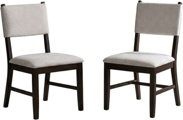 New Classic® Home Furnishings Kessler 5-Piece Espresso/Light Gray Dining Table Set-3
