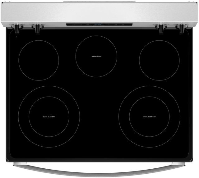 Whirlpool® 30" Fingerprint Resistant Stainless Steel Freestanding Electric Range with Air Cooking Technology-1