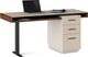 BDI Duo™ 6241 Pedestal Desk-6241-Toffee/Black-2
