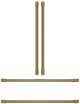 Café™ Brushed Brass Refrigeration Handle Kit-0