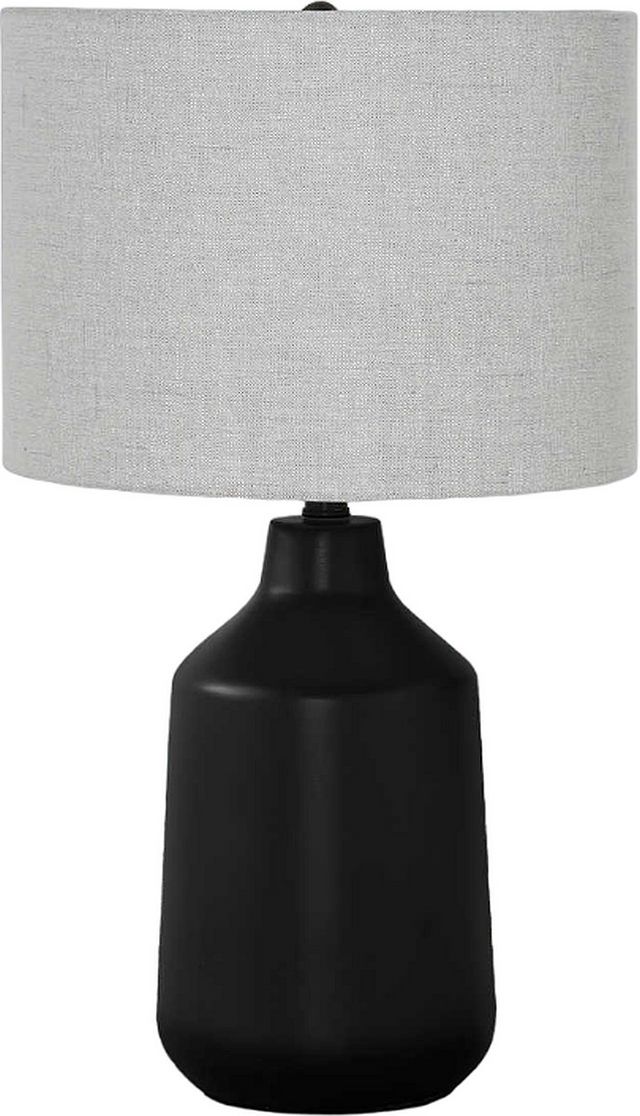 Monarch Specialties Inc. 24"H Black Concrete Table Lamp