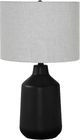 Monarch Specialties Inc. 24"H Black Concrete Table Lamp-0