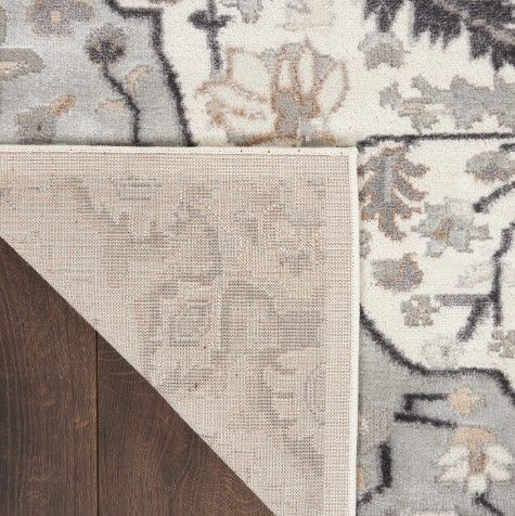 Nourison Home™ Elation Ivory Gray 5'x7' Style 1 Area Rug-2
