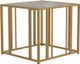 Coaster® Adri Glass Top End Table with Matte Brass Metal Frame -2