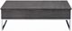 ACME Furniture Iban Gray Oak Coffee Table with Chrome Base-1