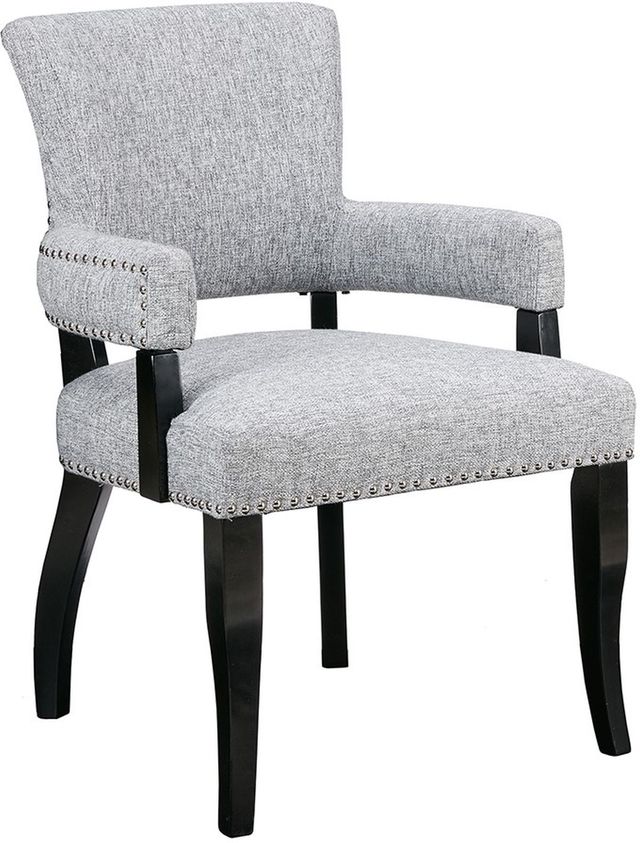 Olliix by Madison Park Grey Dawson Arm Dining Chair-0