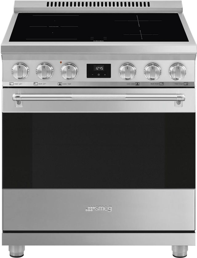 Smeg Professional Series 30" Stainless Steel Pro Style Induction Range-0