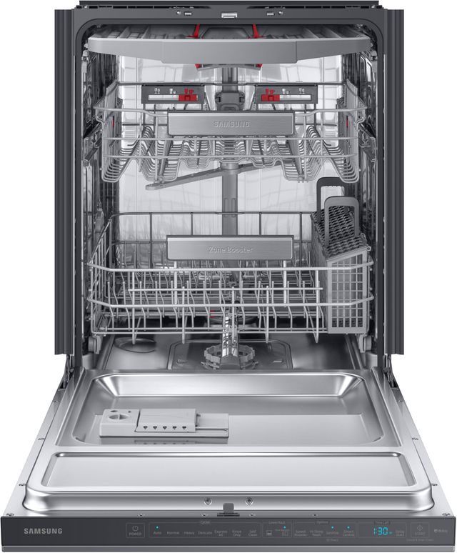 Samsung 24" Fingerprint Resistant Black Stainless Steel Top Control Built In Dishwasher-1