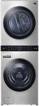 LG Studio WashTower™ 5.0 Cu. Ft. Washer, 7.4 Cu. Ft. Dryer Noble Steel Stack Laundry-0