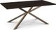 Amisco Customizable Asterisk Birch 71.5" Rectangular Table with Metal Stand-0