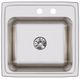 Elkay Lustertone® Lustrous Satin 19.5'' MR2-Hole Single Bowl Drop-in-1