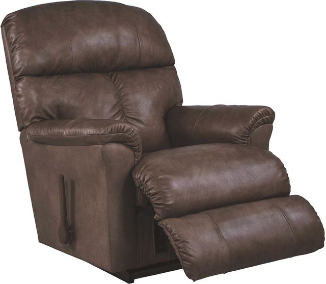 La-Z-Boy® Reed Walnut Leather Manual Wall Recliner-1
