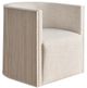 Universal Explore Home™ Avaline Monique Tanner Linen/White Oak Swivel Chair-0