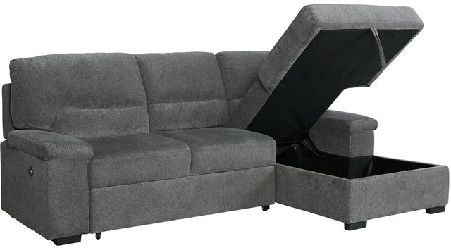 Signature Design by Ashley® Yantis 2-Piece Gray Right-Arm Facing Sofa Sleeper Sectional and Chaise-1