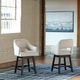 Signature Design by Ashley® Tallenger 2-Piece Linen/Brown Bar Stool Set-2