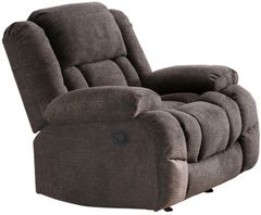 Mazin Furniture Presley Grey Upholstered Rocker Recliner