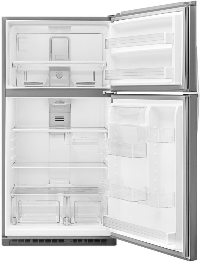 Whirlpool® 33 in. 21.3 Cu. Ft. Monochromatic Stainless Steel Top Freezer Refrigerator-3