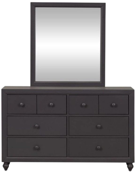 Liberty Furniture Cottage View Dark Gray Youth Dresser and Mirror-2