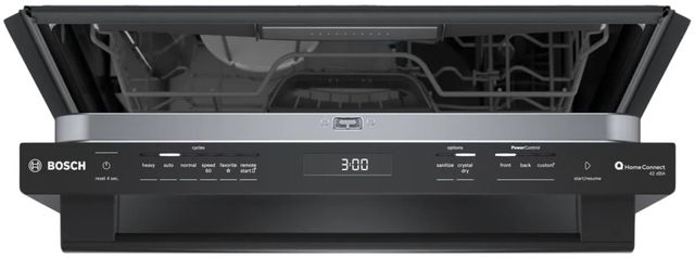 Bosch® 800 Series 24" Black Top Control Built In Dishwasher-1