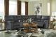 Signature Design by Ashley® Urbino 3-Piece Charcoal Reclining Sectional-1