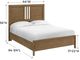 Whittier Wood® Furniture Bailey Nutmeg Queen Panel Bed-1