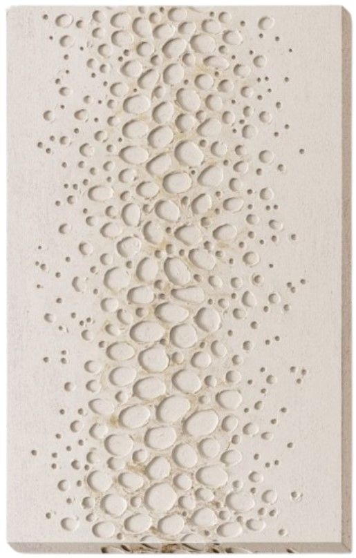 Classy Living Organic Textured Ivory Bubble Cascade Wall Art-0