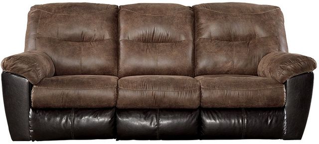 Signature Design by Ashley® Follett Coffee Reclining Sofa-0
