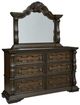 Signature Design by Ashley® Maylee Dark Brown Dresser and Mirror-0