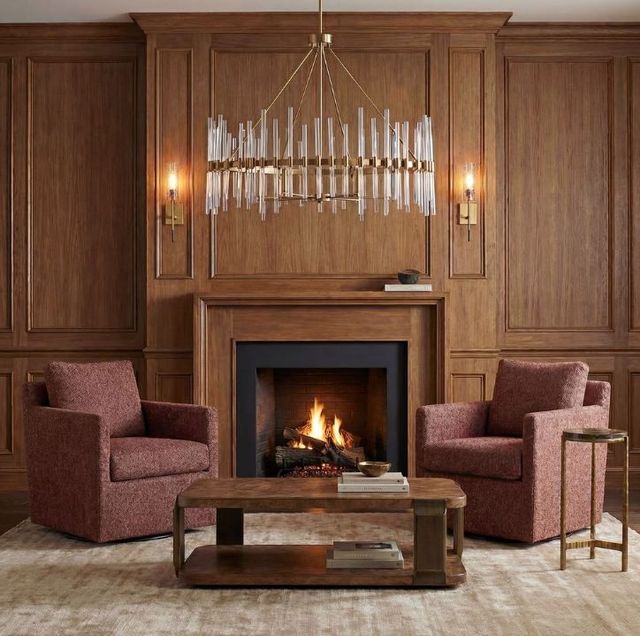 Uttermost® Tisdell Blush/Canyon Swivel Glider-1