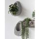 A & B Home White 9" Hanging Tree Trunk Planter-3
