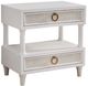 American WoodCrafters Switchgrass White Bedside Table-0