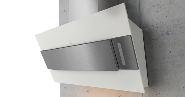 Zephyr ARC Incline 31.5" White with Stainless Steel Wall Hood-3
