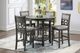 New Classic® Home Furnishings Mitchell 5-Piece Gray Counter Dining Set-1