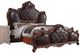 ACME Furniture Picardy Black/Honey Oak Upholstered Eastern King Panel Bed-0