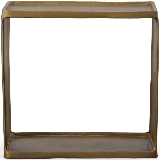 Uttermost® Braven Derwent Antique Brass Side Table-3