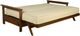 Kodiak Furniture Emily Brownstone/Monte Toro Shell Full Futon Frame with Mattress-1