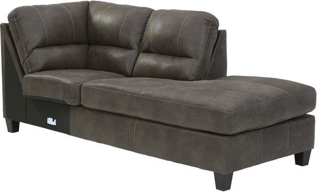 Signature Design by Ashley® Navi 2-Piece Smoke Right-Arm Facing Sectional and Chaise-3