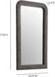TOV Furniture Heidi Espresso Upholstered Oversized Floor Mirror-1