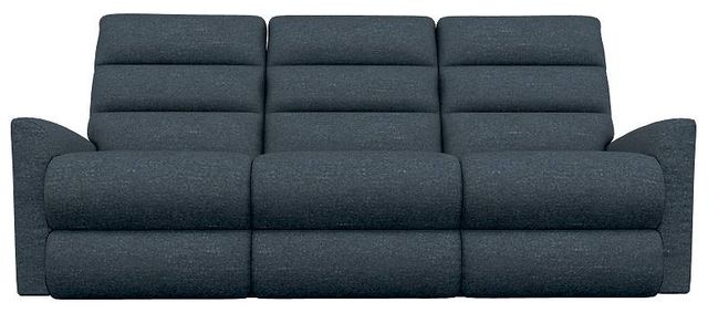 La-Z-Boy® Liam Navy Power Wall Reclining Sofa with Headrest and Lumbar-1